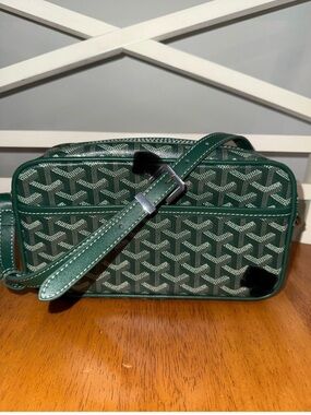 Green Patterned Crossbody Bag